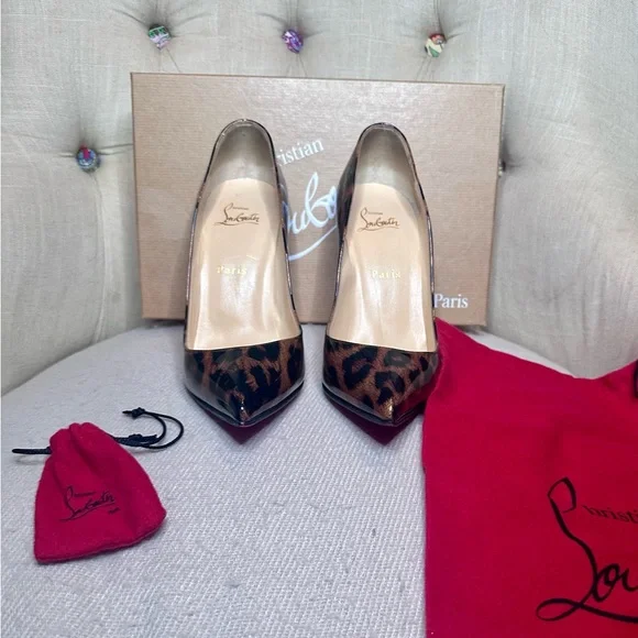 Christian Louboutin Brown Leopard Heels - Picture 2 of 7